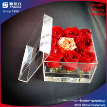 Chinese Brand Flower Acrylic Box for Wedding